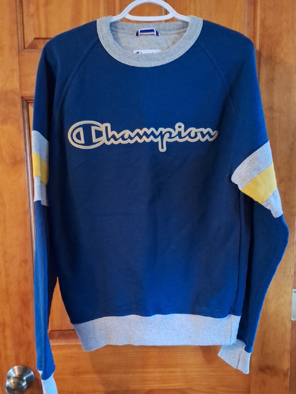 Champion Men's Teal Crewneck Sweatshirt Small S